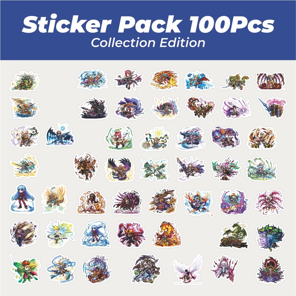 

Hot Stiker Game Series Brave Frontier Karakter Mix 10 Lucu Anti Air Stikers Berperekat Waterproof Sticker Decal Buat Motor Helm Buku Journal Koper Casing HP Laptop Botol Minum