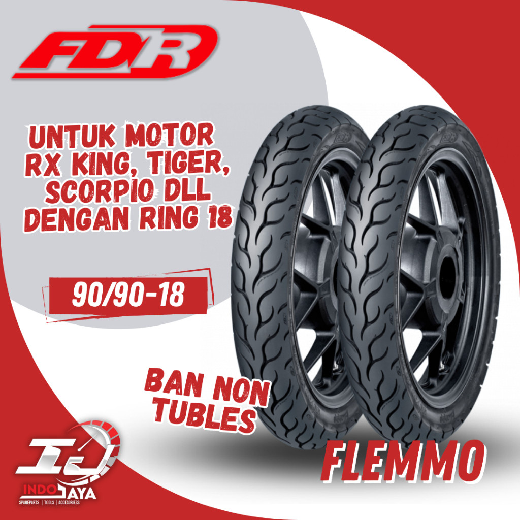 BAN FDR FLEMMO TUBETYPE RING 18 80-90  90-90-18 BAN FDR TUBETYPE RING 18 / BAN MOTOR TIGER SCORPIO T