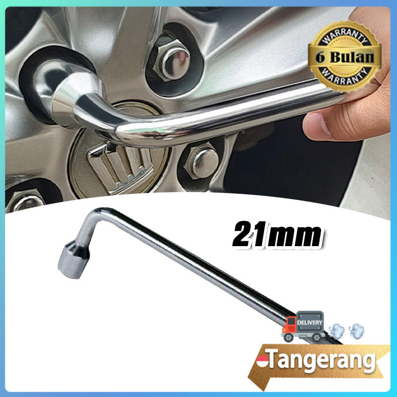 21mm Kunci Roda L / Kunci Roda Ban Mobil Model L / Congkelan Ban Mobil Motor
