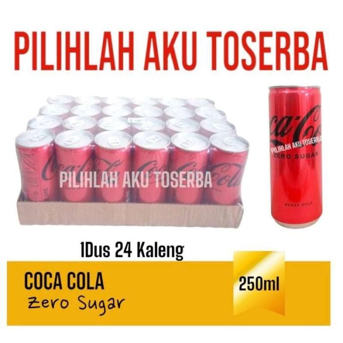 

PROMO! Coca Cola ZERO SUGAR KALENG CAN 250 ml - ( HARGA 1 DUS isi 24 ) - Spesifikasi