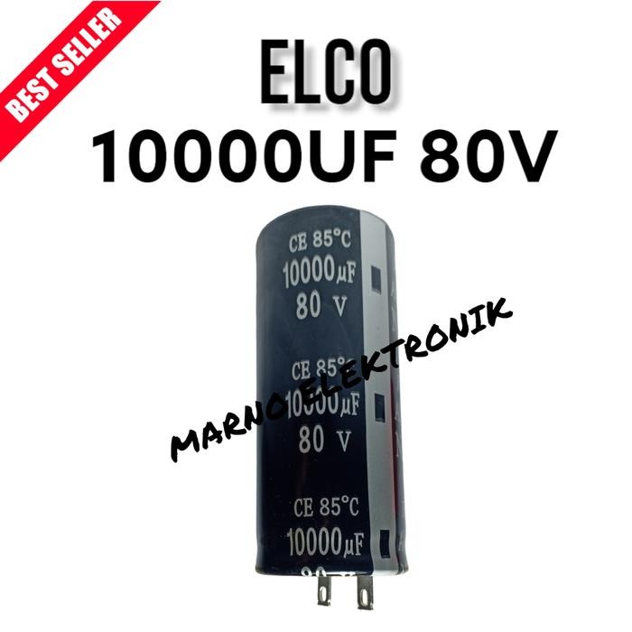 MR ELECTRO CAPASITOR ELCO 10000UF 80V NELC ASLI PART ORI
