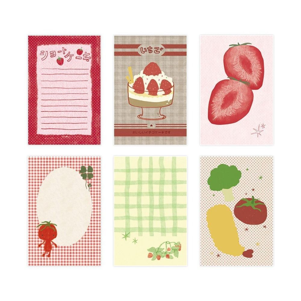 

Cute 50 Sheets Memo Pads Multipurpose Cartoon Scrapbook Paper Strawberry Gift Diary Notepad School Stationery