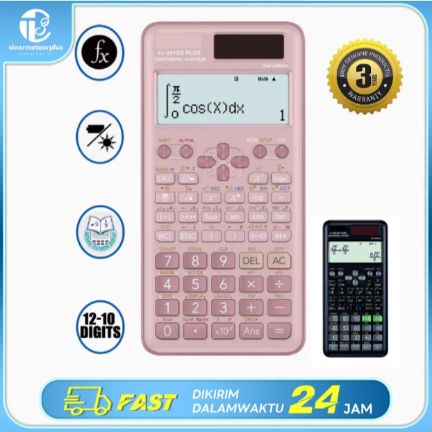 

Kalkulator Scientific ilmiah FX-991EX/991ES-Plus Calculator Scientific Kalkulator Scientific 417 Fungsi/Dua Sumber Tenaga Baterai Dan Tenaga Matahari/40 Konstanta Rumus