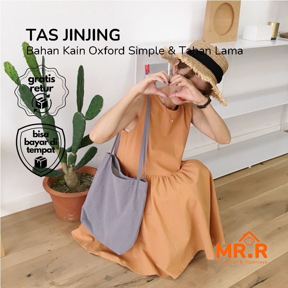 Tote Bag Kanvas Bahan Tebal Tas Blacu Polos Serbaguna Tote Bag Kain Polos Model Standar Reusable
