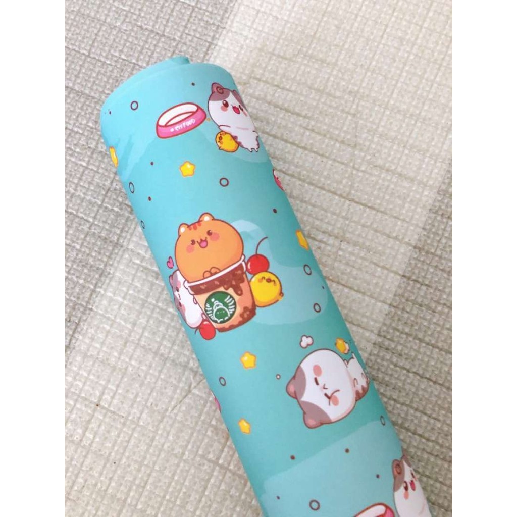 

Kertas Kado Sage Green Motif Kucing