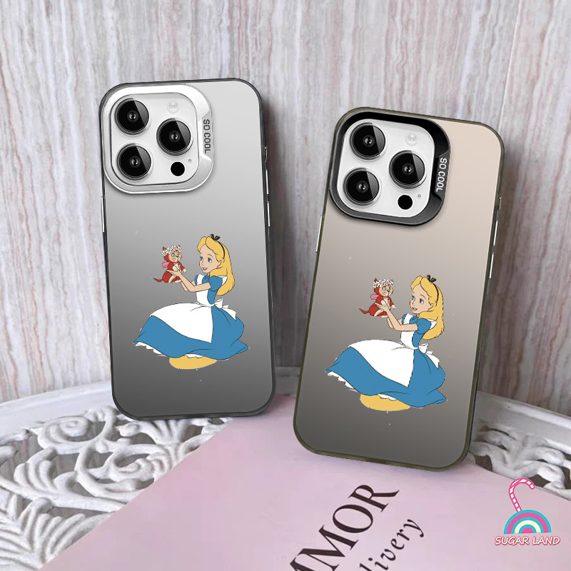 【OPPO】Anti-collision softcase protective case Casing HP stickers Creative design pretty Alice in Won