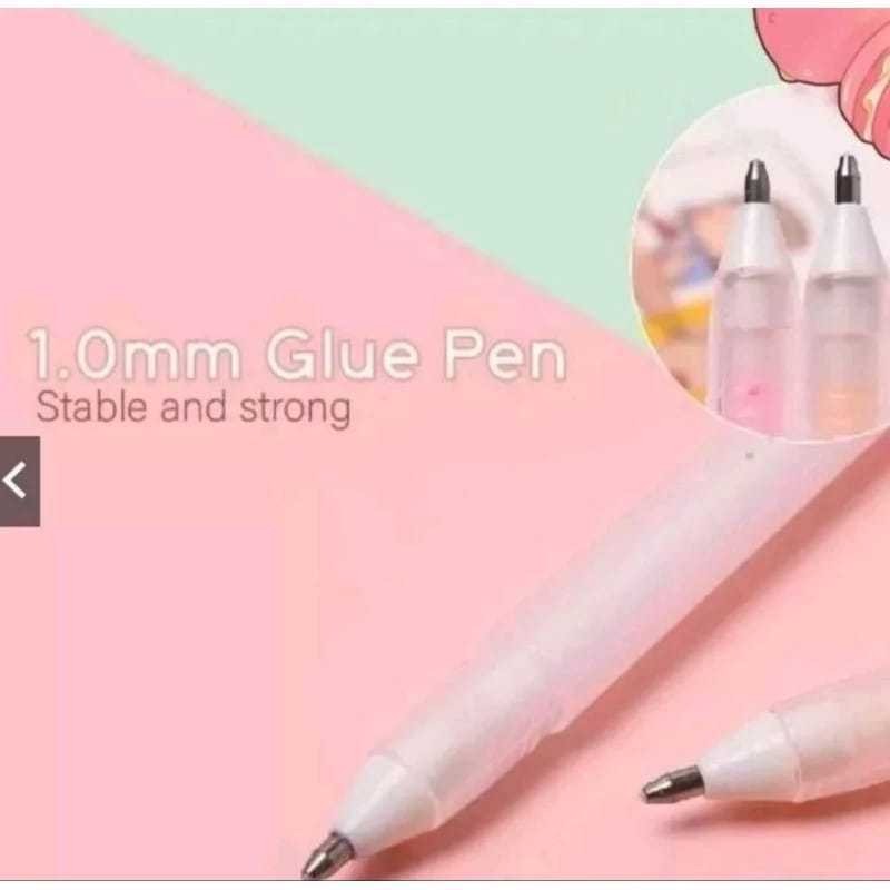 

TSB Pulpen Lem Cair Glue Pen Colour Liquid Glue Pen Bolpoin Lem Kertas