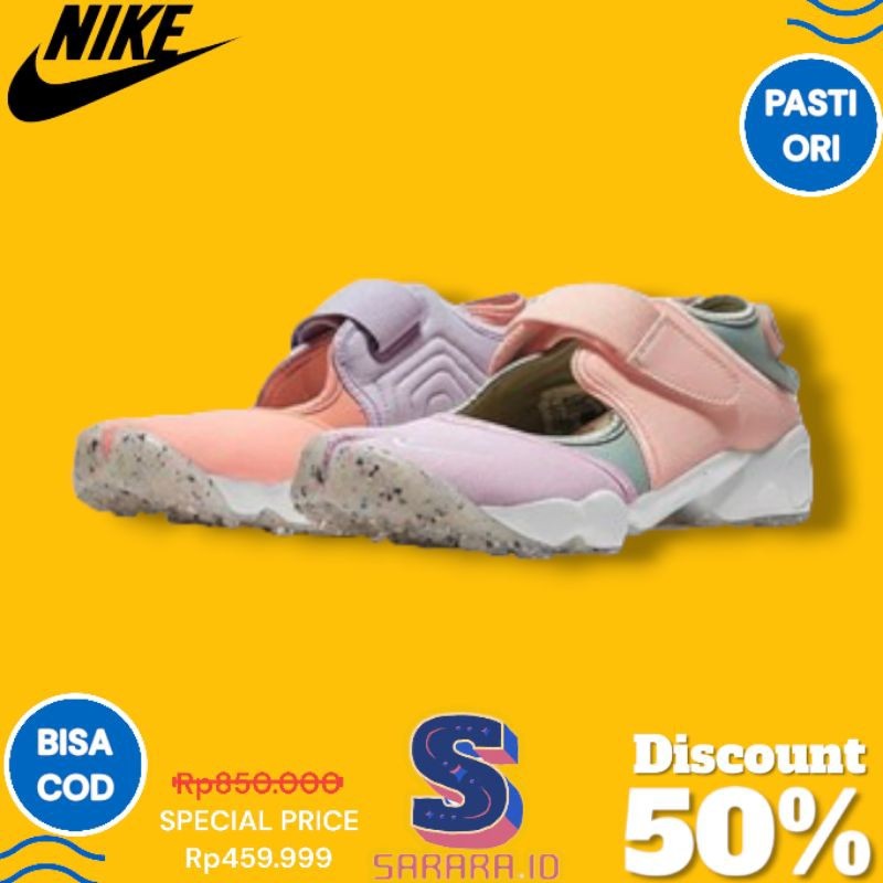 TERLARISSepatu Sandal Nike Air Rift Multicolour BNIB 100% Authentic Sepatu Nike Rift Sneakers Sandal