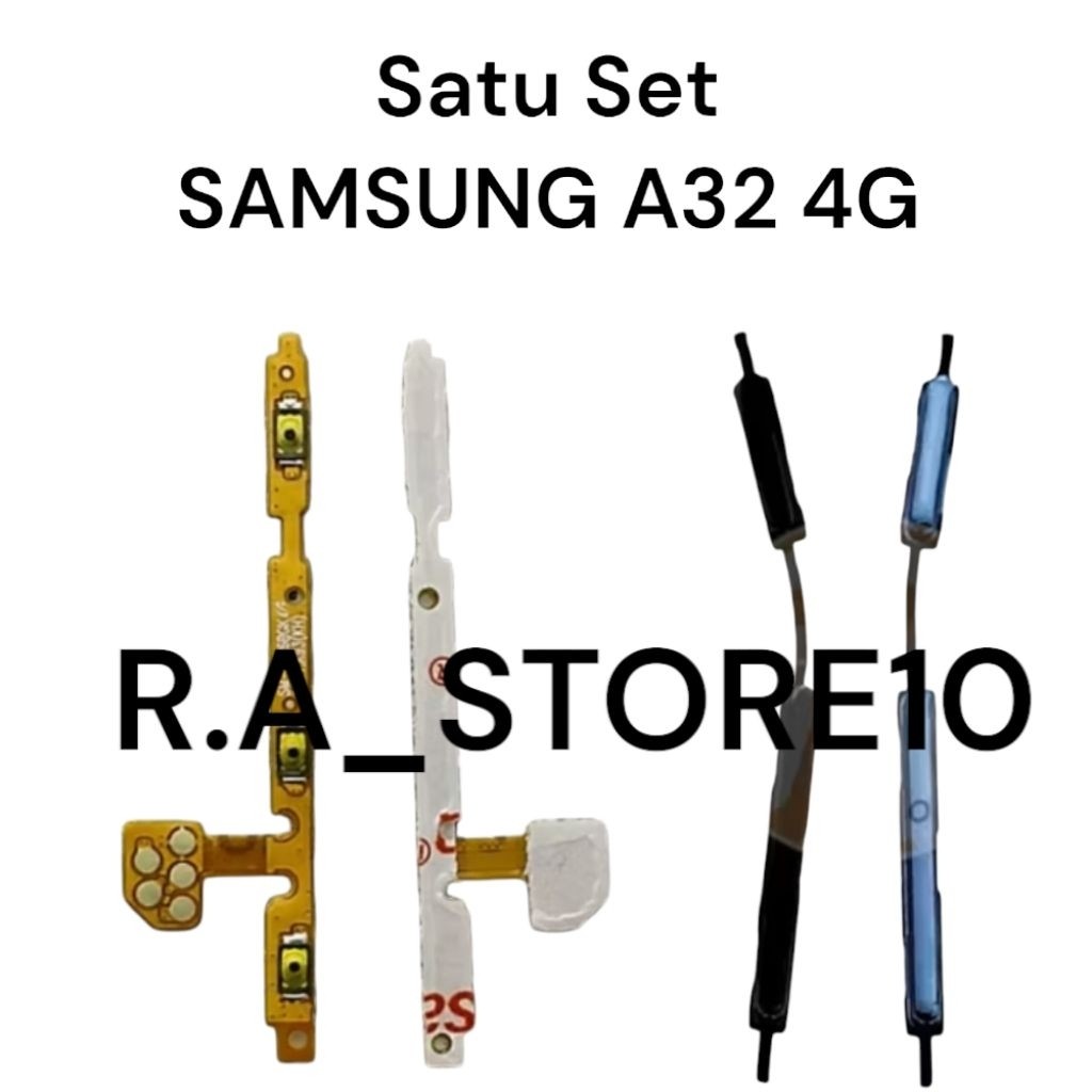 Satu Paket SAMSUNG A32 4G A325 | Flexi Flexibel Flexible Fleksibel On Off Volume + Tombol Luar Perni