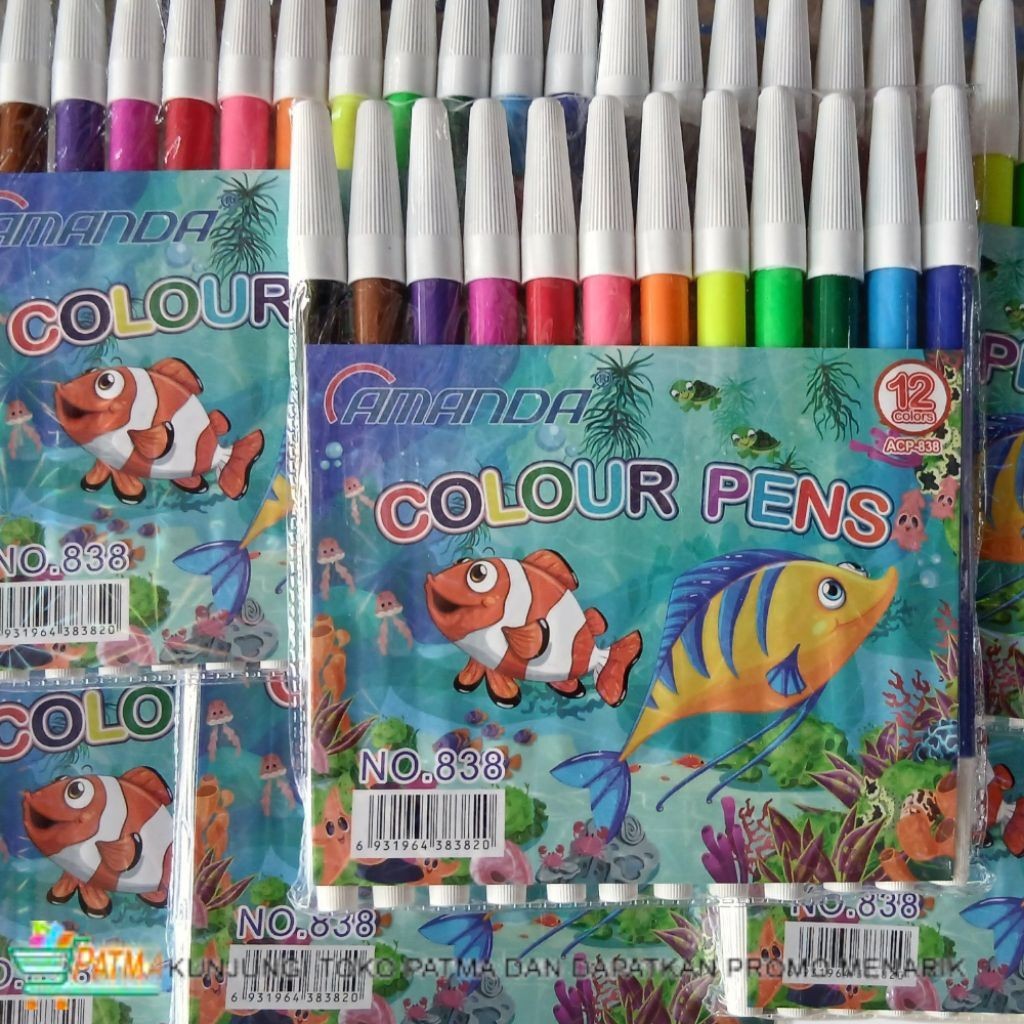 

( READY ) AMANDA SPIDOL 12 WARNA NO.838 1 GROS ISI 12 SET