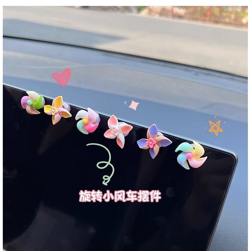 Kincir Angin Dekorasi Dasbor/Kincir Angin Lucu Wanita Mobil Kincir Angin Mobil Baru/Kincir Angin