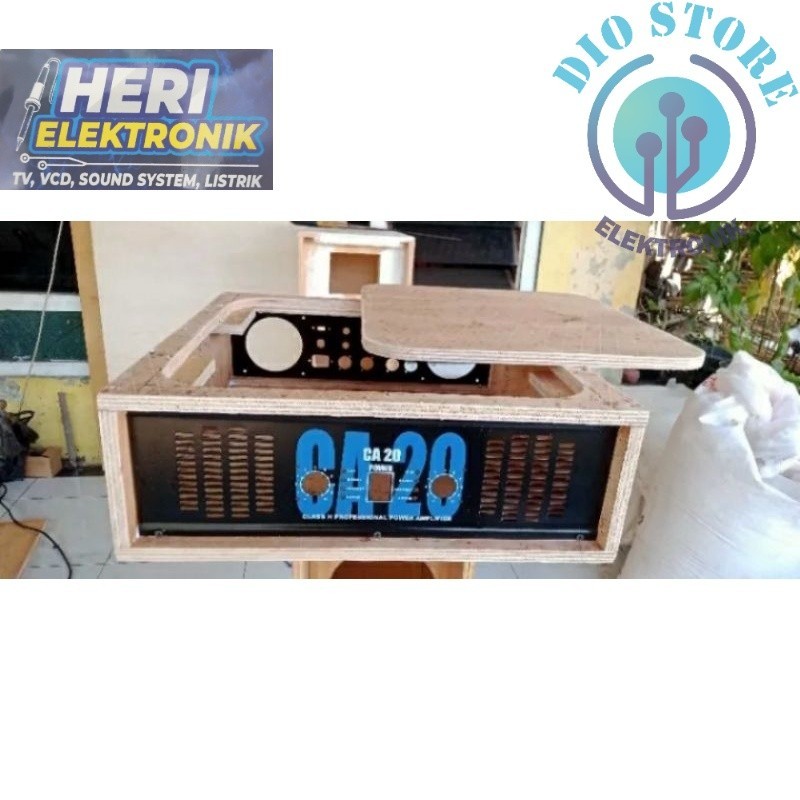 BOX POWER CA 20 BAHAN FUL TRIPLEK + PLAT BESI DEPAN BELAKANG