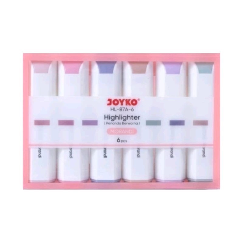 

(SET) Highlighter / Penanda 6 Warna Morandi - Joyko HL-87A / HL-87B MURAH