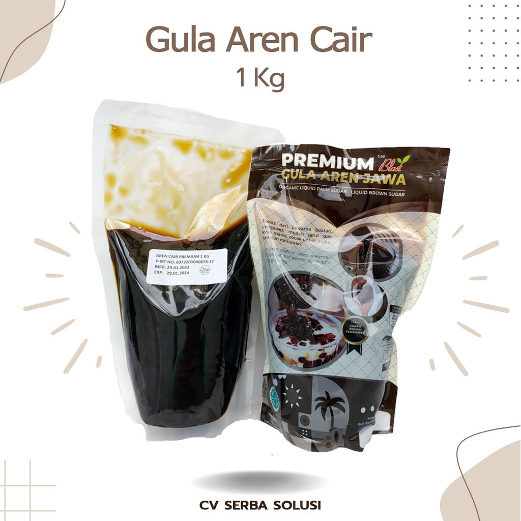 

Sirup Aren Jawa Cair 1kg - Sirop Gula Merah - Palm Sugar - Brown Sugar Liquid 100ml