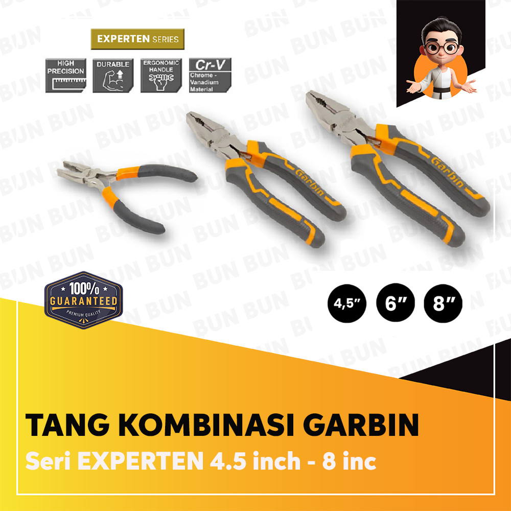 Garbin Tang Kombinasi 4.5 Inch – 8 Inch Seri Experten - Linesman Pliers