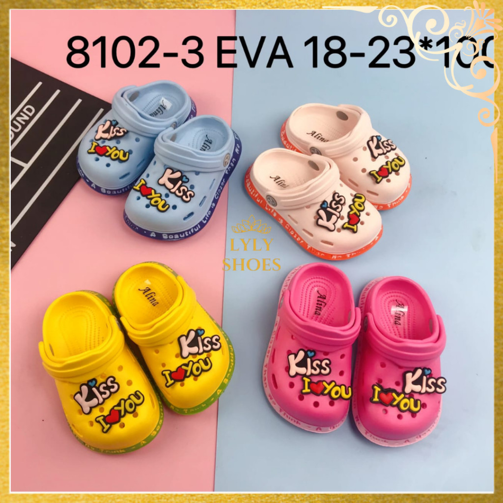 Sandal Anak Wanita Karet Kodok Lucu Alina Motif Gambar Lucu 8102-3