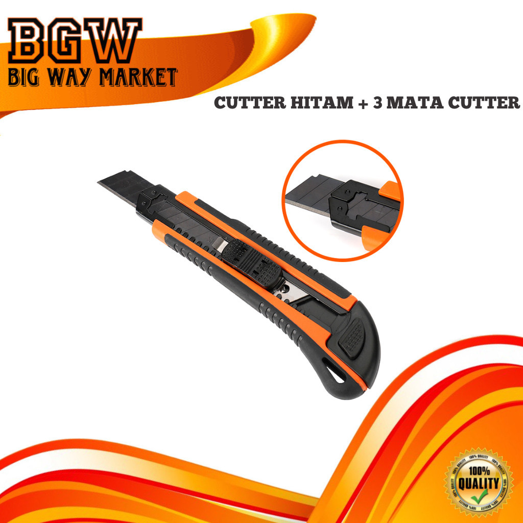 

Kapusi Cutter Hitam FREE 3pcs Mata Cutter K-8747