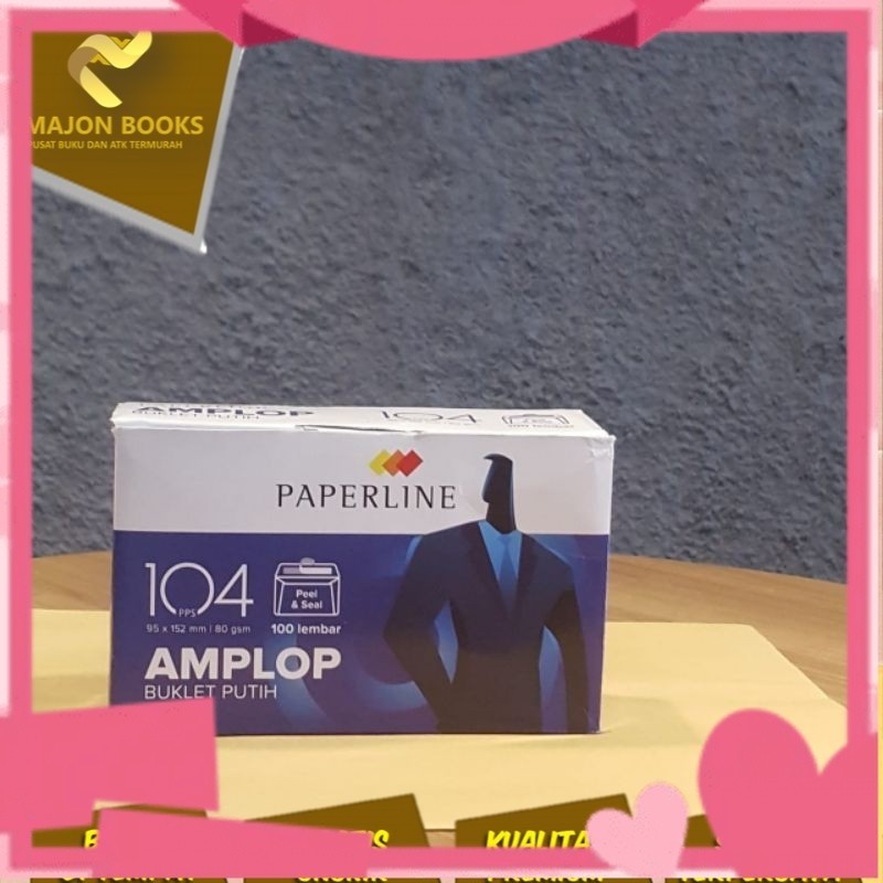 

AMPLOP MERK PAPERLINE NO 104 / NO 90 HARGA 1 PACK