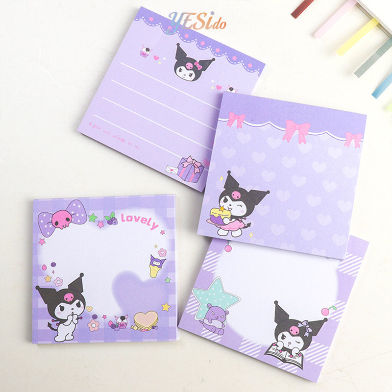 

COD✨ Buku Catatan Tempel Sanrio Bahan Buku Pegangan Tanpa Perekat Pesan Siswa Kertas Catatan Tempel