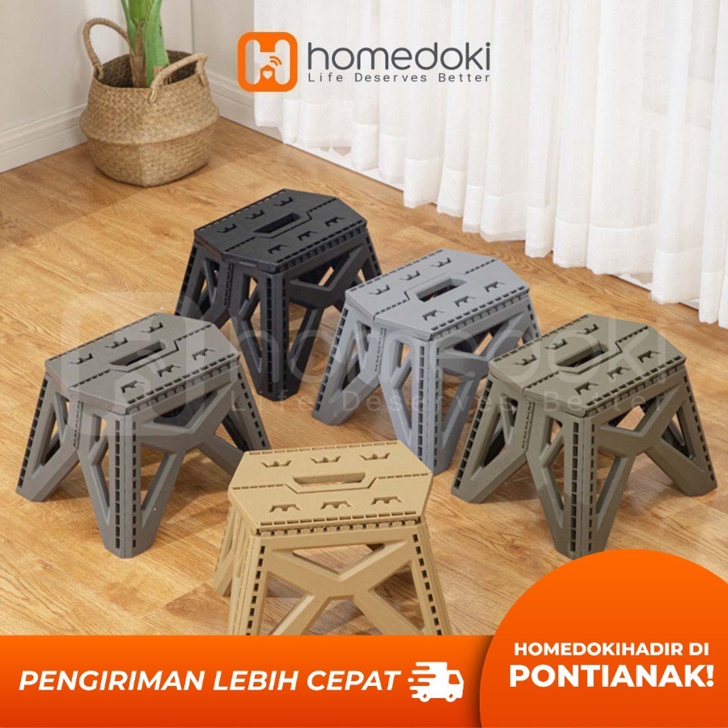 Kursi Lipat Outdoor / Kursi Lipat Serbaguna / Kursi Camping Portable / Outdoor Bangku Lipat
