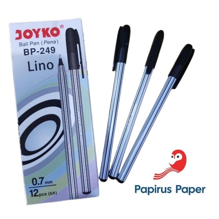 

Pulpen Joyko LINO BP-249 | Pena | Ballpoint | Bolpen | Pen Warna Hitam / Biru / Merah