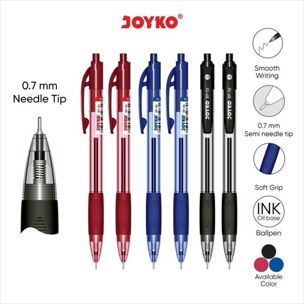 

(P) Pulpen Joyko BP-56 (12pcs)