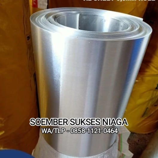 plat aluminium polos 0.8mm 100cm x 50 meter seng aluminium talang air