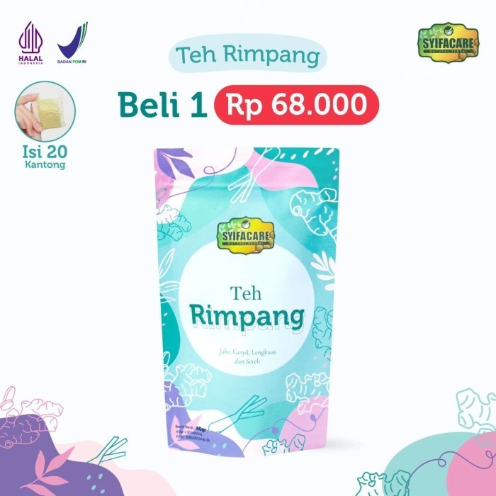 

Teh Rimpang BPOM JSR | Teh Celup Rempah | Teh Diet Detox | Pelangsing Herbal | Imunitas