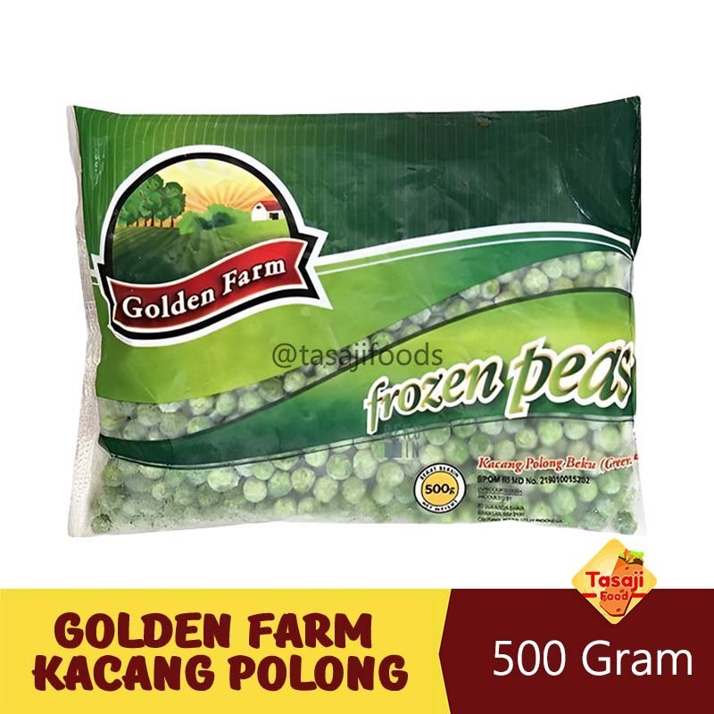 

Golden Farm Grean Peas 500gr Kacang Polong Beku