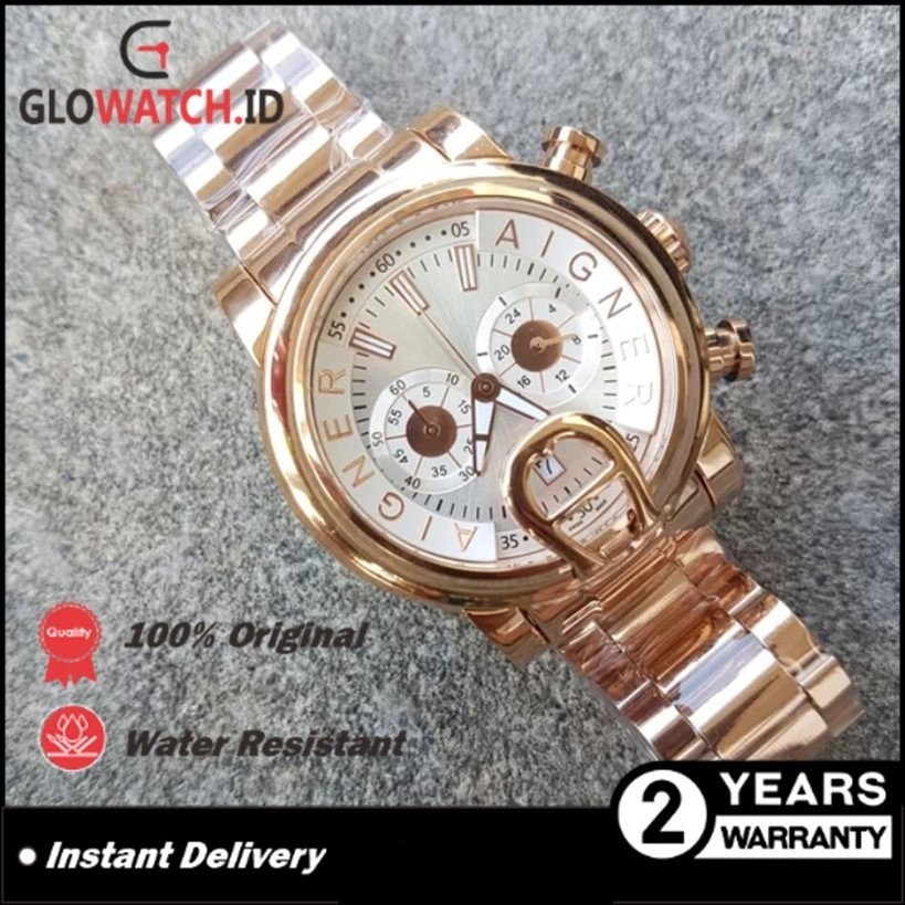 [Promo] Jam Tangan Pria Aigner Bari Stainless Steel Original (Garansi 2 tahun) / Support COD [100% A