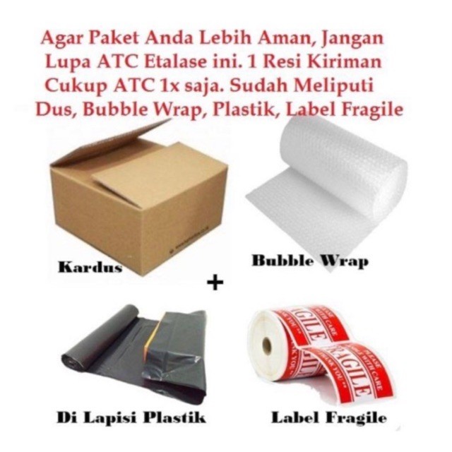 

Tambahan Packing Paket Dus + Bubble Wrap