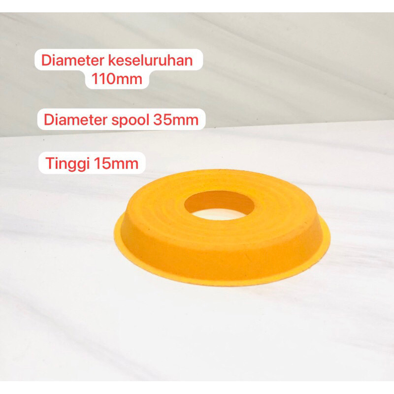 Dumper Demper Membran Speaker 10 inch - 12 inch Lubang Spool 35mm Diameter 110mm