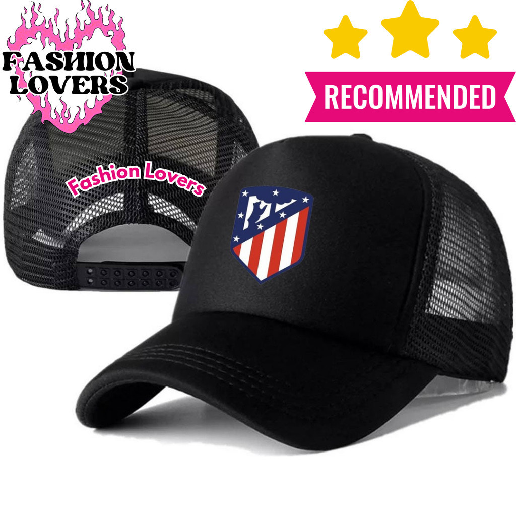 Fashion Loverz Topi Trucker ATLETICO MADRID - Topi Distro ATLETICO MADRID Logo - Topi ATLETICO MADRI