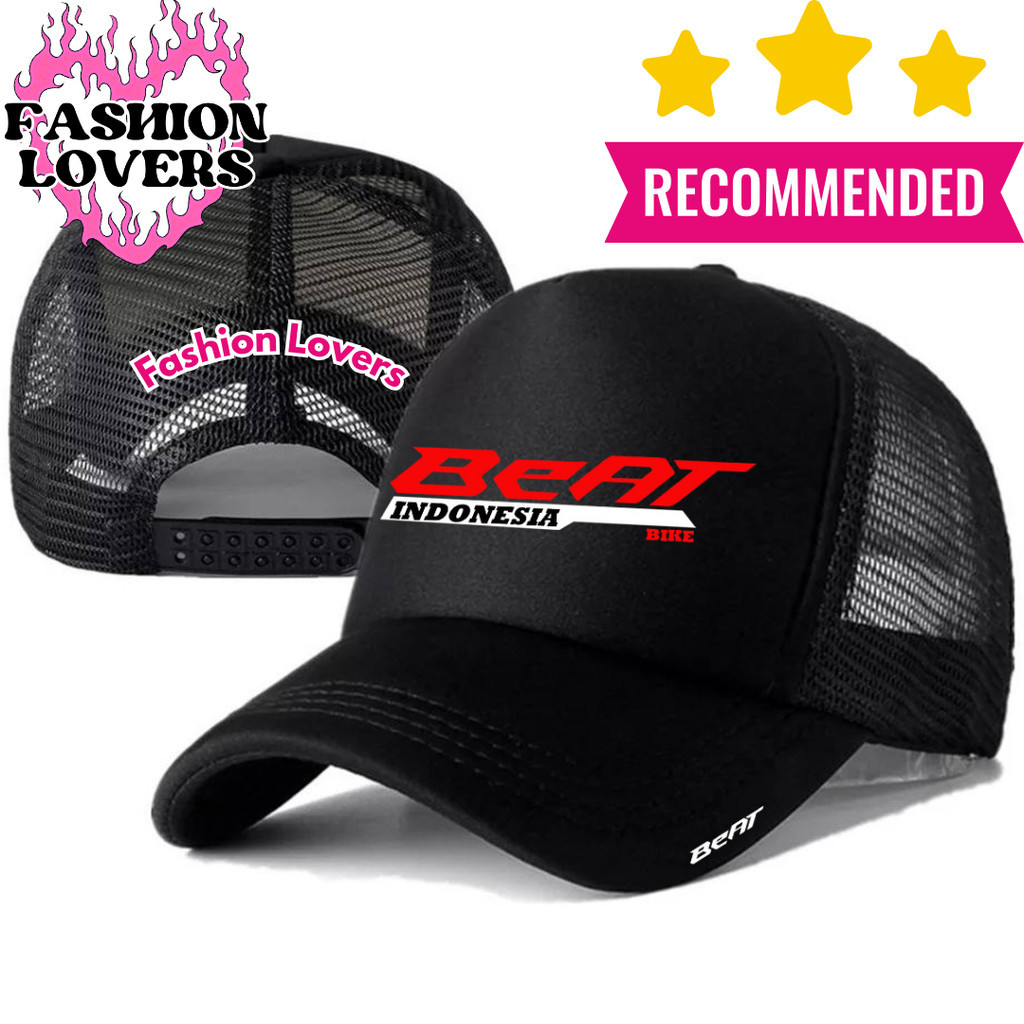 Fashion Loverz Topi Trucker HONDA BEAT - Topi Distro HONDA BEAT Logo - Topi HONDA BEAT Premium - Top
