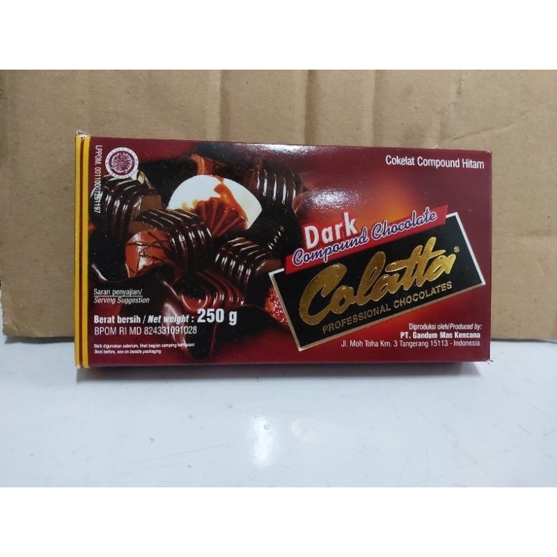 

Dark coklat COLATTA 250 gr hias kue
