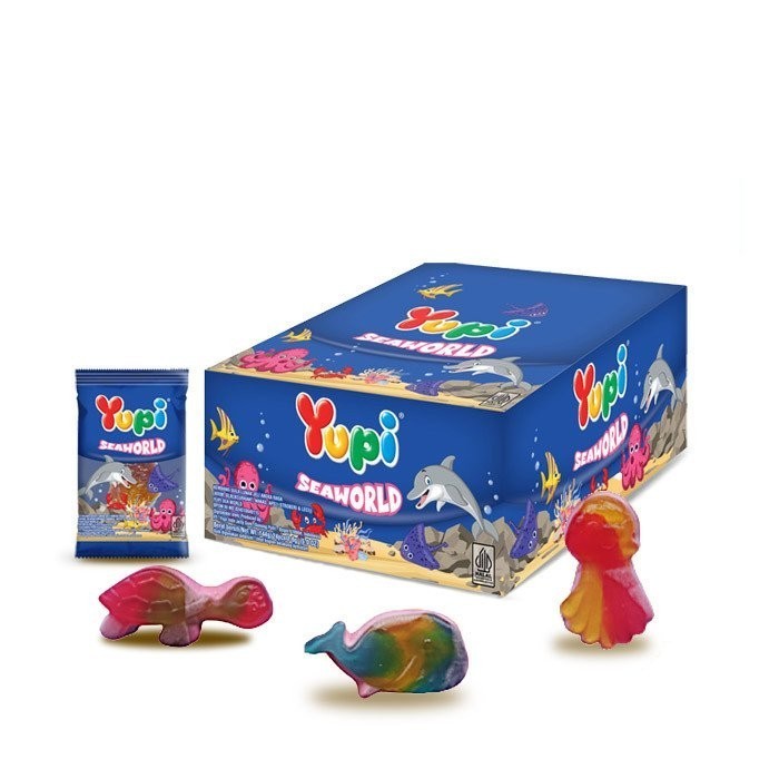 

Permen Gummy Yupi Sea World 6g Isi 24pcs Cemilan Murah dan Enak