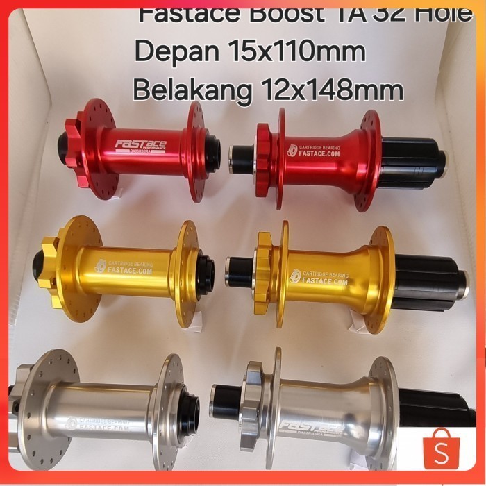 Hub Freehub Fastace Boost TA 32 Hole Thru Axle Hub Free Hub Sepeda Boost