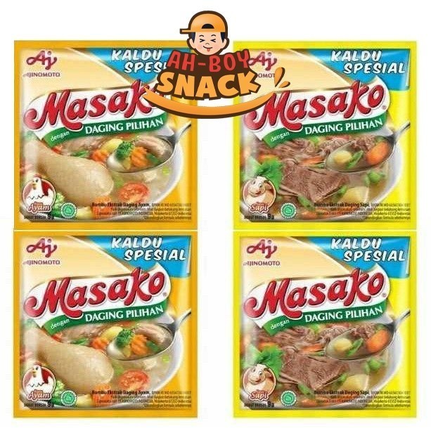 

MASAKO RENCENG (12 SACHET X 9 GRAM) - AYAM & SAPI