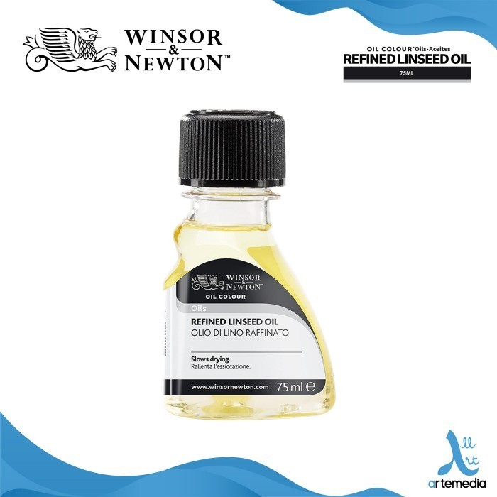 

promo ✨ -Medium Cat Minyak Winsor & Newton Refined Linseed Oil Painting - 75ml