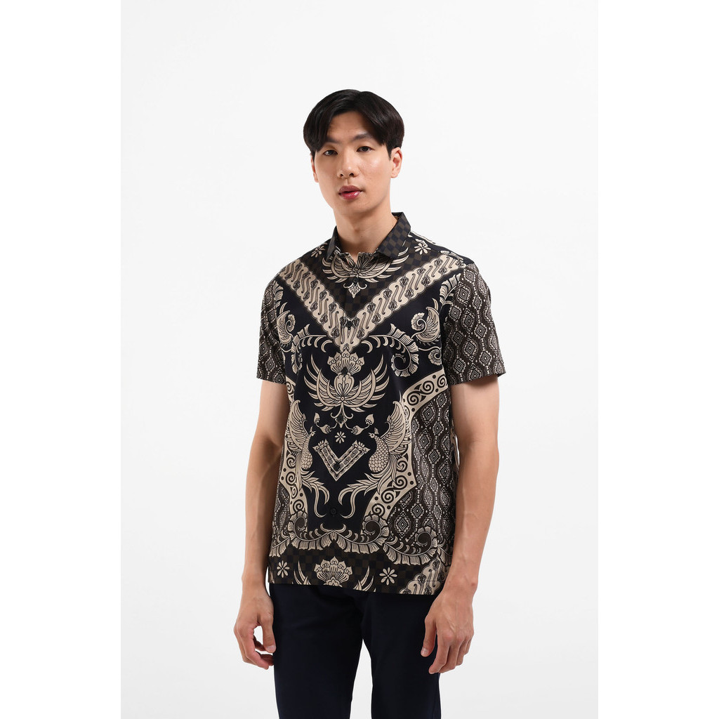 MANZONE Kemeja Batik Lengan Pendek BIRENDRA