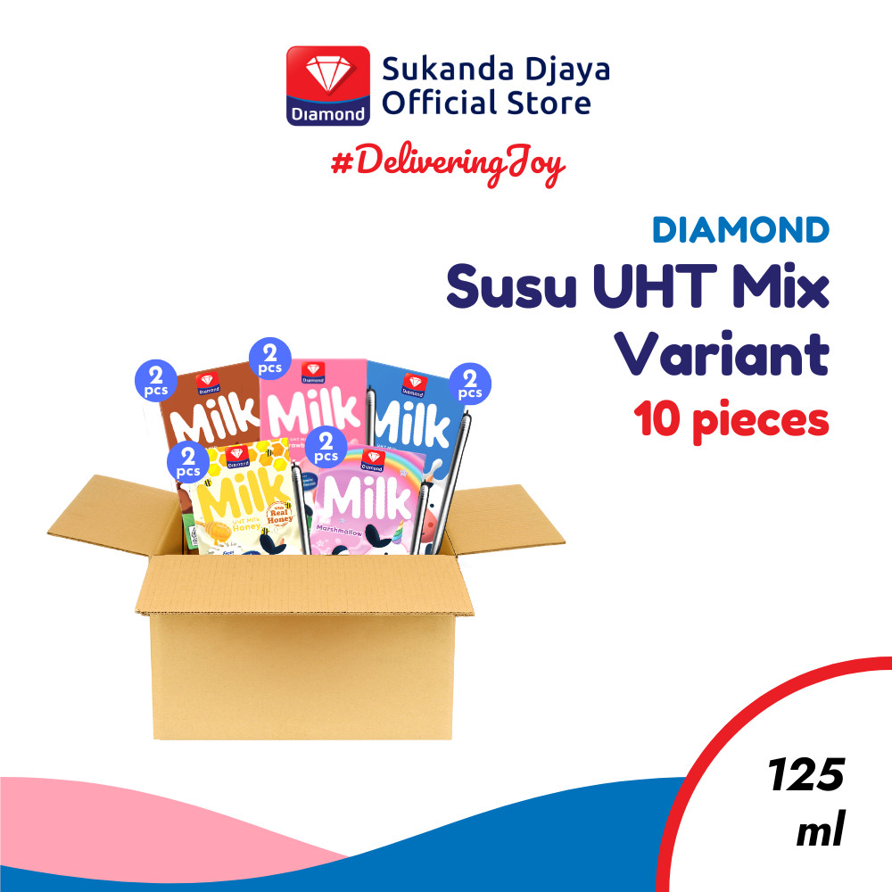 

Diamond Milk Susu UHT 125 Ml Mix Variant ISI 10