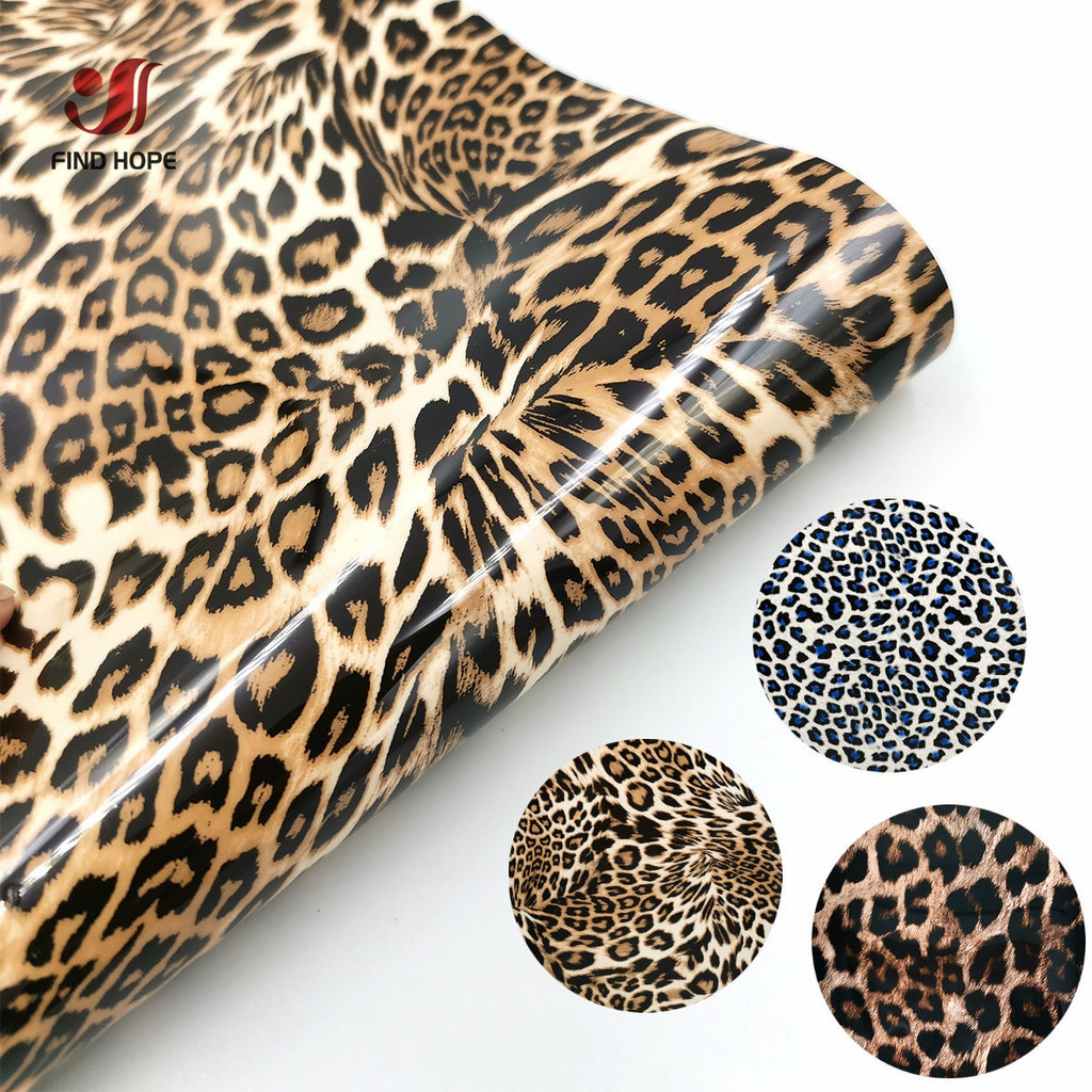 

Leopard Printed Heat Transfer Vinyl Iron-on Tshirt Heat Press Cut Film HTV Printing for Clothing Xmas Decor DIY Easy to Weed