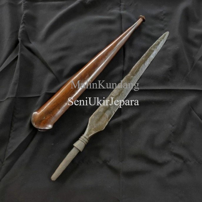

Tombak Godong Pring Pamor Keleng Tangguh Sriwijaya Sepuh Murah antik TERLANJUR MURAH