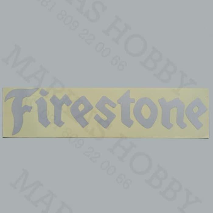 

Stiker Decal Tempelan Sign Retro Vintage Antique Sticker Otomotif Kalcer Firestone Textline