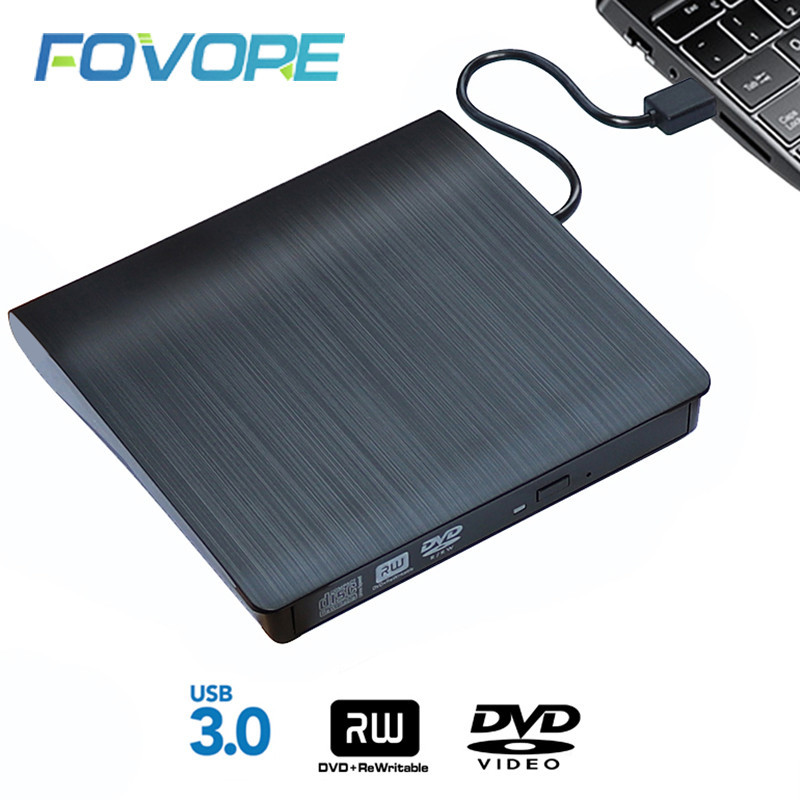External USB 3.0 High Speed DL DVD RW Burner CD Writer Slim Portable Optical Drive for iMac Asus len