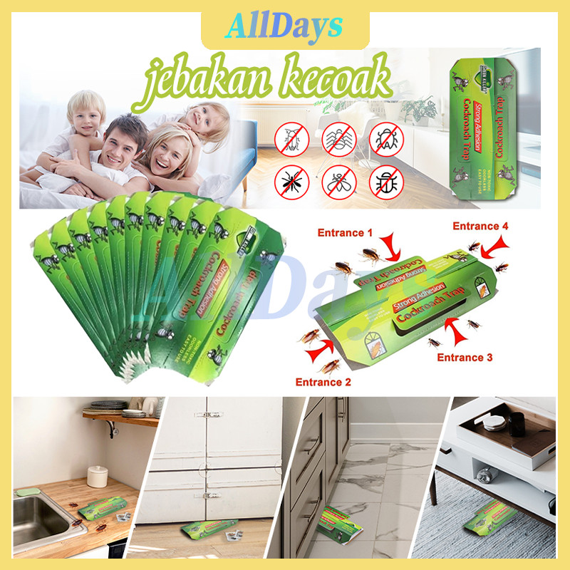 Lem Jebakan Kecoa Dan Cicak / perangkap kecoa + umpan dan racun pembasmi kecoa