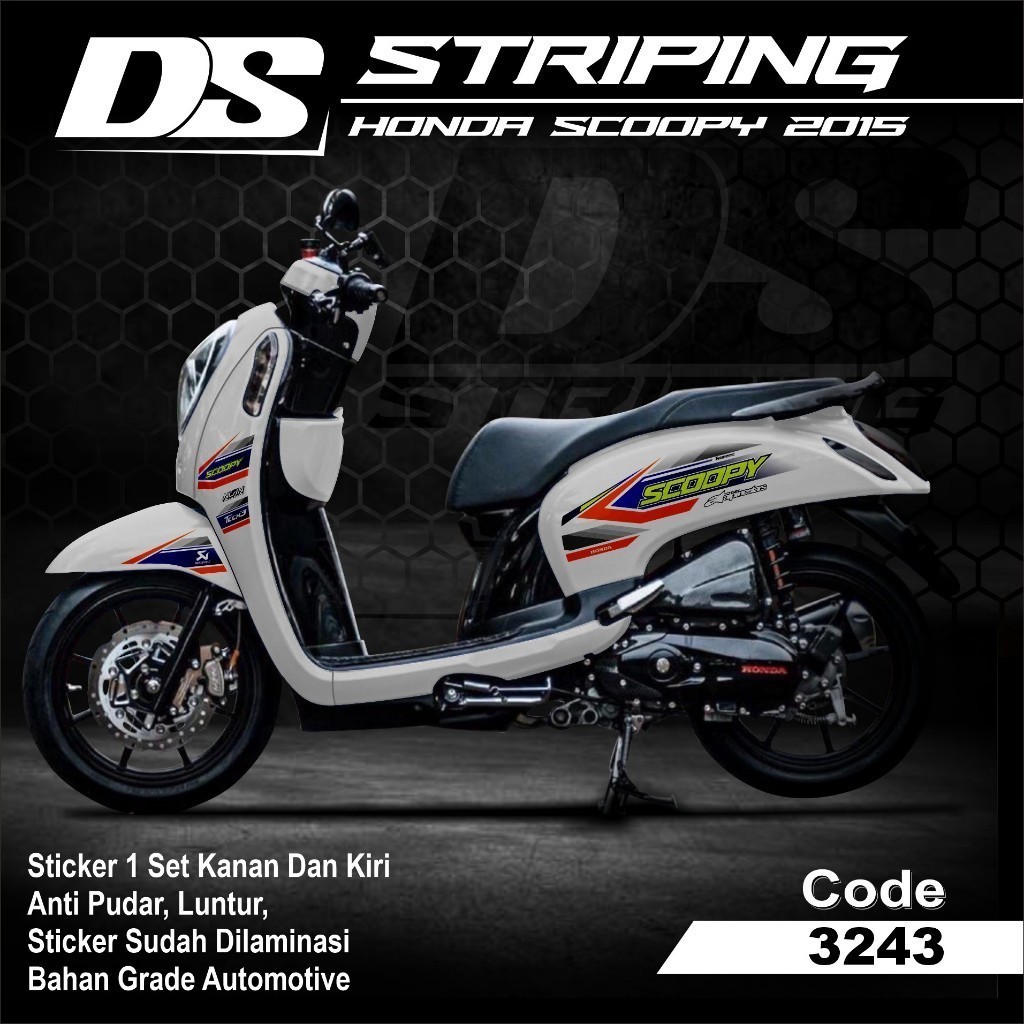 Stiker Striping Scoopy 2013 2014 2015 2016