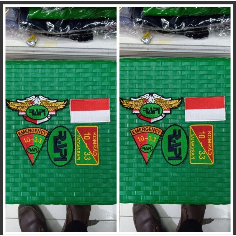BORDIRAN /LOGO RAPI SATU SET/BORDIR RAPI