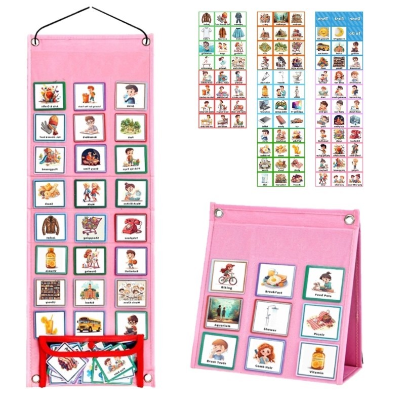 

Double Side Weekly Planner Chore Chart Kid Learning Materials Routine Chart Dropship