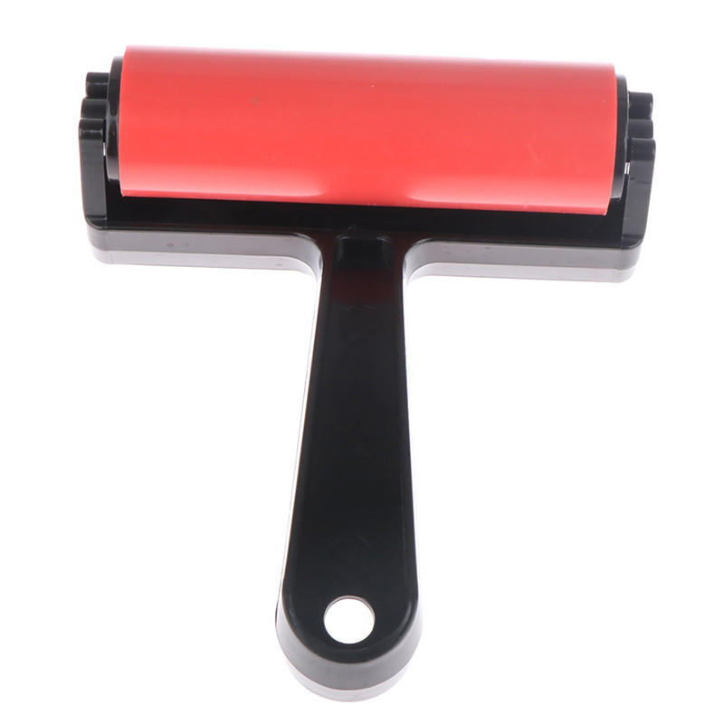 

10cm Printmaking Rubber Roller Soft Brayer Craft Projects Ink and Stamping Tools Print Rollers Construction Hand Tool